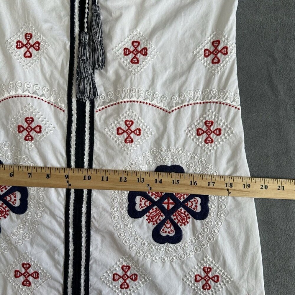 Endless Rose Shift Dress White Embroidered Small - Picture 13 of 16